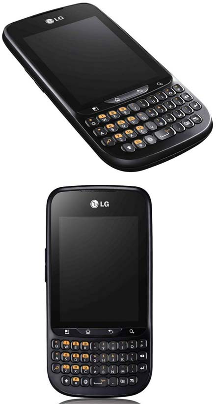 LG Optimus Pro - смартфон с QWERTY клавиатурой